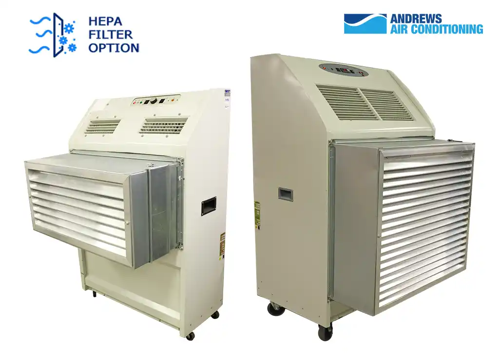 HEPA Air Conditioner Units PAC22 S2 and PAC60 Portable air conditioner units PAC22 S2 and PAC60 with HEPA filter for improved air quality